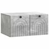 vidaXL Fali TV szekr&eacute;ny Betonsz&uuml;rke 59,5 x 41 x 30 cm Szerelt Fa