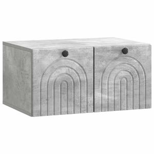 vidaXL Fali TV szekr&eacute;ny Betonsz&uuml;rke 59,5 x 41 x 30 cm Szerelt Fa