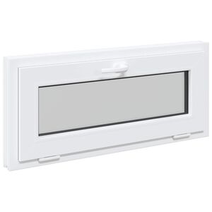 vidaXL Pinceablak RISOR 90 x 40 cm PVC &eacute;s &Uuml;veg Feh&eacute;r