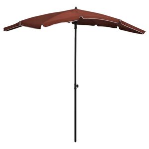 vidaXL terrakotta napernyő r&uacute;ddal 200 x 130 cm