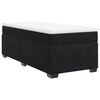 vidaXL fekete b&aacute;rsony rug&oacute;s &aacute;gy matraccal 100 x 200 cm