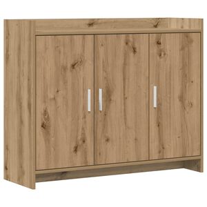 vidaXL Sz&eacute;f K&eacute;zműves T&ouml;lgy 98,5 x 33 x 80 cm Szerelt Fa