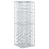 vidaXL Gabion emelt &aacute;gy 50 x 50 x 150 cm Horganyzott Ac&eacute;l Ez&uuml;st
