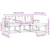vidaXL K&uuml;lt&eacute;ri kanap&eacute; szett p&aacute;rn&aacute;val 4 pcs Term&eacute;szetes &eacute;s b&eacute;zs