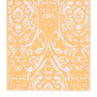vidaXL narancssárga-fehér PP kültéri szőnyeg 120 x 180 cm