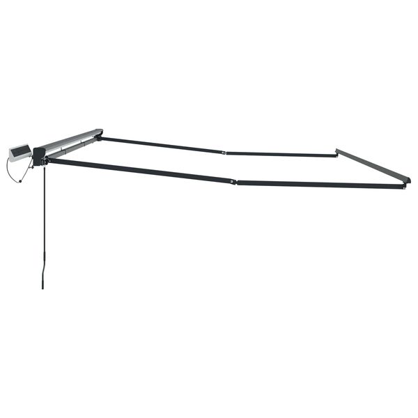 vidaXL Elektromos kih&uacute;zhat&oacute; napellenző keret Feh&eacute;r 2,5 x 2 m Ac&eacute;l