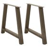 vidaXL 2 db A-alak&uacute; &eacute;tkezőasztal l&aacute;b 100 x (72-73) cm ac&eacute;l &eacute;tkezőasztal l&aacute;b