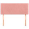 vidaXL rózsaszín bársony fejtámla 80 x 5 x 78/88 cm