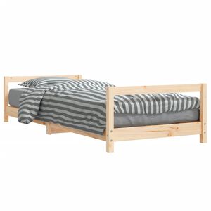 vidaXL t&ouml;m&ouml;r fenyőfa gyerek&aacute;gykeret 80 x 200 cm