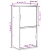 vidaXL oldalsó szekrény ODDA fehér 40x24x79 cm tömörfa fenyőfa
