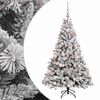 vidaXL Műkar&aacute;csonyfa g&ouml;mbbel 120 cm 150 LED Meleg feh&eacute;r PVC &eacute;s f&eacute;m