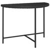 vidaXL fekete polyrattan kerti asztal 100 x 50 x 75 cm