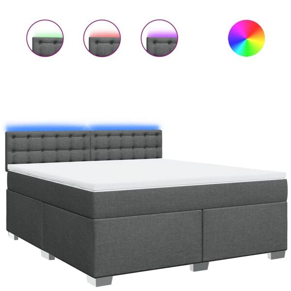 vidaXL s&ouml;t&eacute;tsz&uuml;rke sz&ouml;vet rug&oacute;s &aacute;gy matraccal 180 x 200 cm