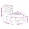vidaXL Boxrug&oacute;s &aacute;gy matracmal S&ouml;t&eacute;tk&eacute;k 120 x 200 cm B&aacute;rsony