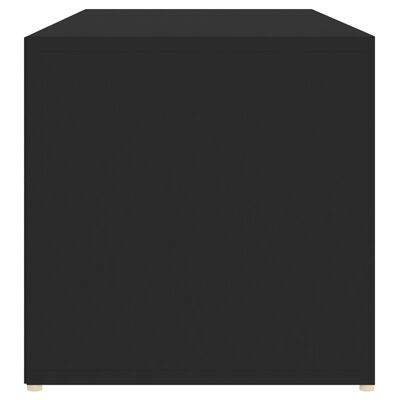 vidaXL fekete forgácslap cipőtároló pad 105 x 35 x 35 cm