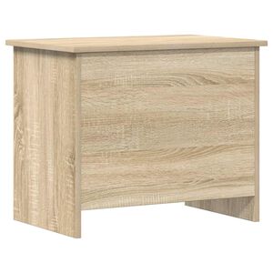 vidaXL T&aacute;rol&oacute;doboz t&aacute;rol&oacute;val Sonoma T&ouml;lgy 60 x 40 x 50 cm Szerelt Fa