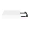 vidaXL 2 db feh&eacute;r MDF lebegő fali polc 23 x 23,5 x 3,8 cm