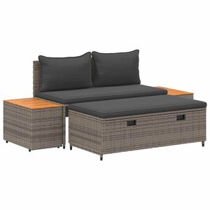 vidaXL K&uuml;lt&eacute;ri kanap&eacute; szett 4 -Seater 4 db 55 x 30 x 39 cm