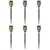 vidaXL K&uuml;lt&eacute;ri napelemes l&aacute;mp&aacute;k talppal 6 pcs Meleg feh&eacute;r 47,5 cm ABS