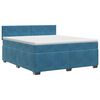 vidaXL Boxspring &aacute;gy matraccal S&ouml;t&eacute;t k&eacute;k 160 x 200 cm B&aacute;rsony