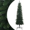vidaXL Artificial Slim Christmas Tree 180 cm PE &eacute;s PVC Z&ouml;ld