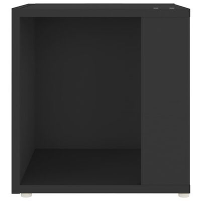 vidaXL fekete forgácslap kisasztal 33 x 33 x 34,5 cm
