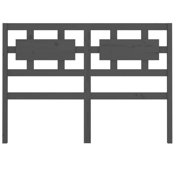 vidaXL szürke tömör fenyőfa ágyfejtámla 145,5 x 4 x 100 cm