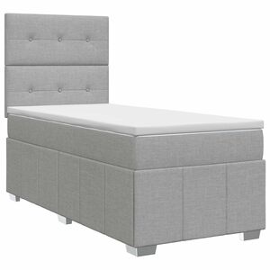 vidaXL Boxspring &aacute;gy matraccal Vil&aacute;gossz&uuml;rke 90 x 190 cm Sz&ouml;vet