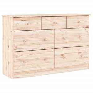 vidaXL ALTA t&ouml;m&ouml;r fenyőfa kom&oacute;d 112x35x73 cm