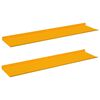 vidaXL Lebegő polc 2 pcs Must&aacute;r s&aacute;rga 80 x 18 x 2,5 cm Ac&eacute;l