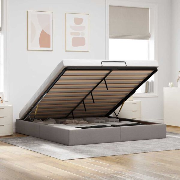 vidaXL Ottom&aacute;n t&oacute;psz&iacute;nű sz&ouml;vet &aacute;gykeret matrac n&eacute;lk&uuml;l 160 x 200 cm