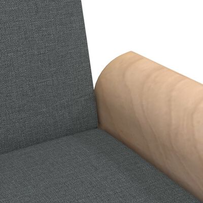 vidaXL sötétszürke szövet kanapéágy karfákkal