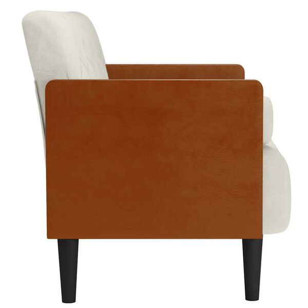 vidaXL kr&eacute;m b&aacute;rsony loveseat kanap&eacute; p&aacute;rn&aacute;kkal 110 cm