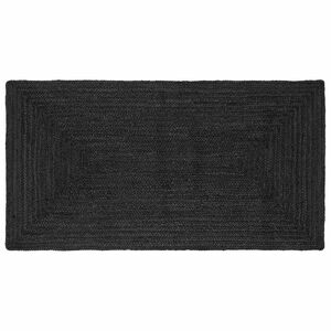 vidaXL Ter&uuml;letszőnyegek N&eacute;gysz&ouml;gletes S&ouml;t&eacute;tsz&uuml;rke 80 x 150 cm Juta