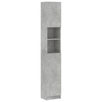 vidaXL betonszürke forgácslap fürdőszobaszekrény 32 x 25,5 x 190 cm