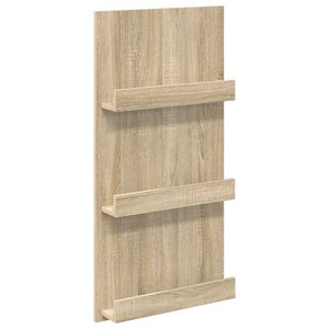 vidaXL Magazin &aacute;llv&aacute;ny Sonoma t&ouml;lgy 51 x 11 x 102 cm Szerelt Fa