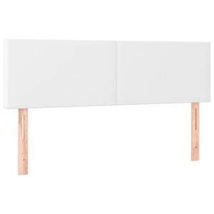 vidaXL feh&eacute;r műbőr fejt&aacute;mla 144x5x78/88 cm
