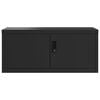 vidaXL fekete ac&eacute;l irattart&oacute; szekr&eacute;ny 90x40x110 cm