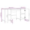 vidaXL magasfényű fehér színű szerelt fa íróasztal 140 x 50 x 75 cm