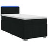 vidaXL Boxspring &aacute;gy matraccal fejt&aacute;ml&aacute;val Fekete 90 x 190 cm Sz&ouml;vet