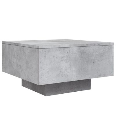 vidaXL betonszürke szerelt fa dohányzóasztal 55x55x31 cm