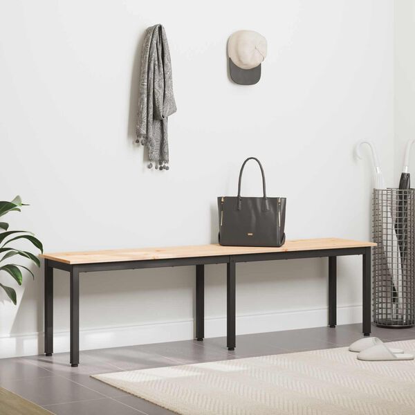 vidaXL pad Term&eacute;szetes 160 x 35 x 45 cm T&ouml;m&ouml;r fenyőfa