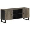 vidaXL fekete t&ouml;m&ouml;r mang&oacute;fa TV-szekr&eacute;ny 105 x 33 x 46 cm