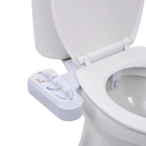 vidaXL k&eacute;tsz&oacute;r&oacute;fejes hideg-melegvizes bid&eacute;kieg&eacute;sz&iacute;tő WC-&uuml;lők&eacute;hez