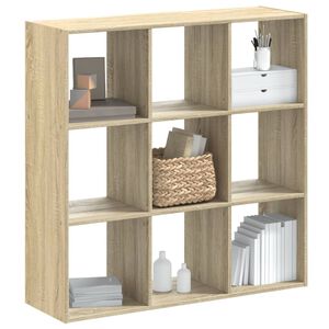 vidaXL sonoma t&ouml;lgy sz&iacute;nű szerelt fa k&ouml;nyvszekr&eacute;ny 102 x 32 x 102 cm