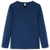 Tengerészkék hosszú ujjú gyerekpóló 92