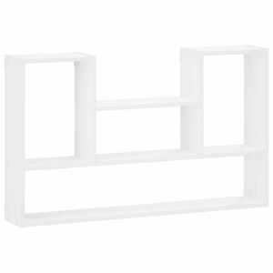 vidaXL Falpolc Feh&eacute;r 100 x 17 x 60 cm Szerelt Fa