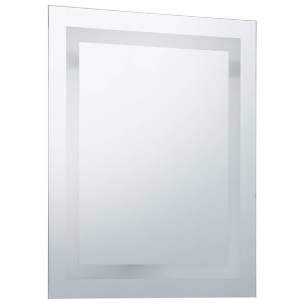 vidaXL LED-es fürdőszobai tükör érintésérzékelővel 50 x 60 cm