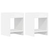 vidaXL N&ouml;v&eacute;ny&aacute;llv&aacute;ny polcokkal 2 pcs Feh&eacute;r 30 x 30 x 40 cm M&eacute;rn&ouml;ki fa