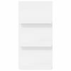 vidaXL Magazin &aacute;llv&aacute;ny polcokkal Feh&eacute;r 51 x 11 x 102 cm Faanyag